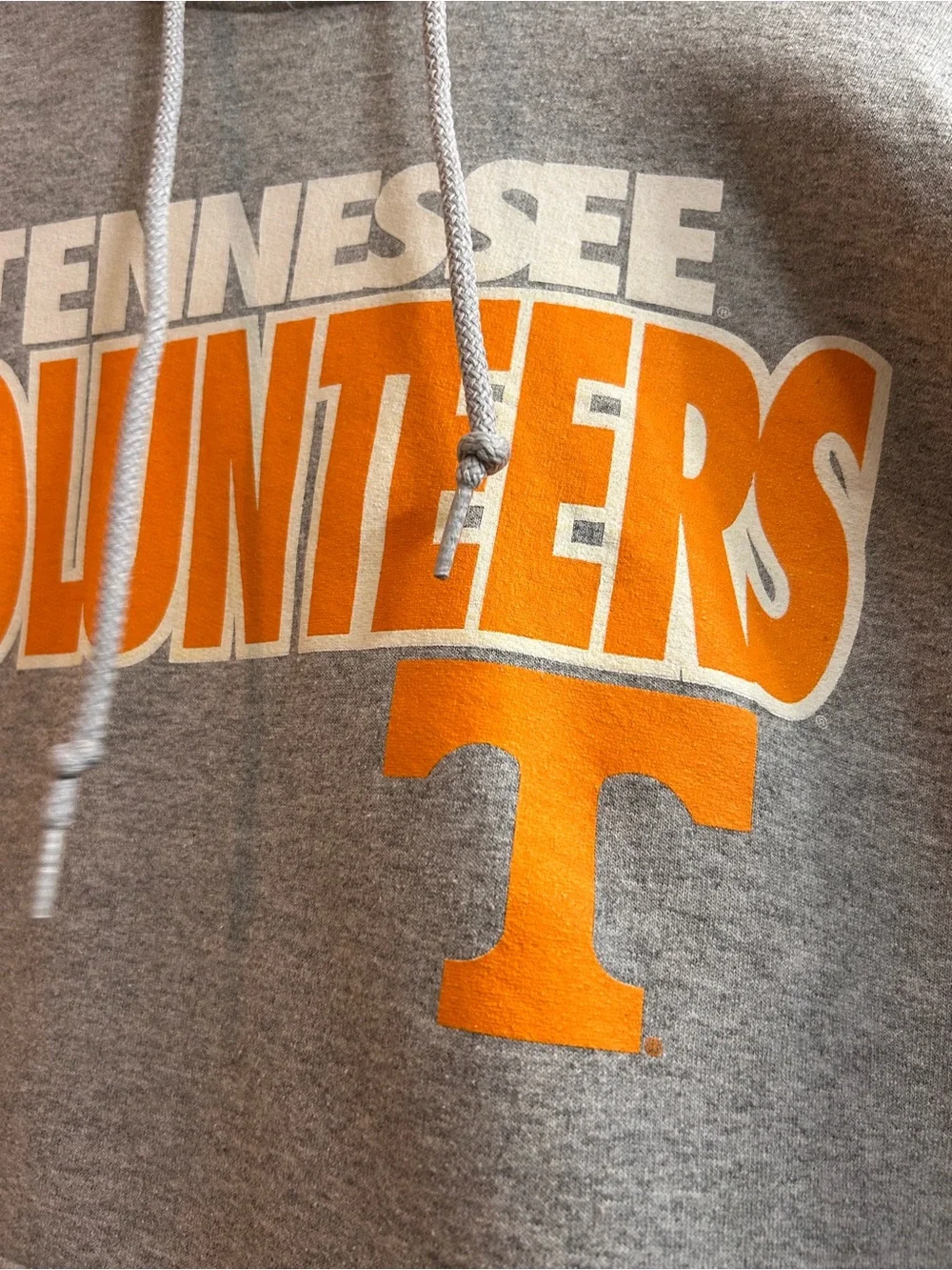 Tennessee Volunteers Gray Hooded Sweatshirt Medium